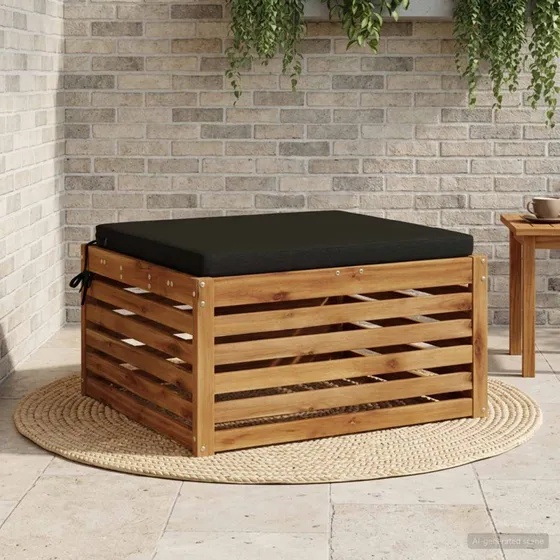 vidaXL SOEST Sædepude - Sort - 80 x 80 x 5 cm