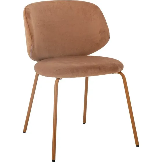 Bloomingville Ponte spisebordsstol, orange, genanvendt polyester