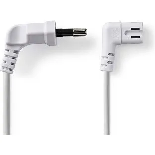 Nedis PCGP11055WT20 Strømkabel Type C IEC-320-C7 2 m, vinklet, hvid