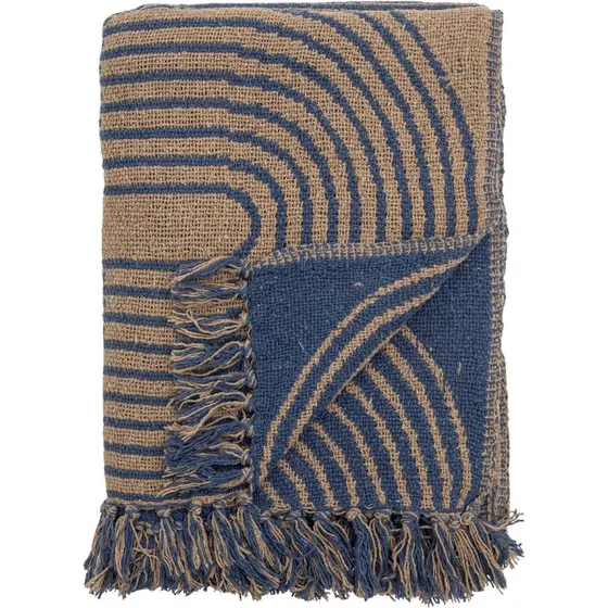 Bloomingville Tiffanie Tæppe 130x160 cm - Blå/Lysebrun