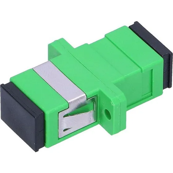 Extralink SC/APC Simplex SM Fiber Adapter - Grøn