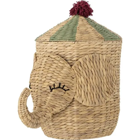Bloomingville Bobo Kurv m/låg (Elefant) - Vandhyacint 35x50 cm