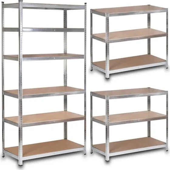 Humberg HR-815 Metalopbevaringsreol - 222 x 110 x 50 cm