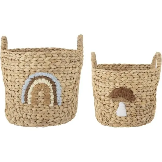 Bloomingville Agnes opbevaringskurve 2 stk. i vandhyacint