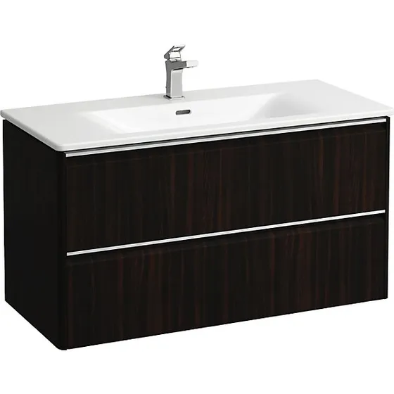 Laufen Palace møbelpakke 100cm, mørk elm, softclose