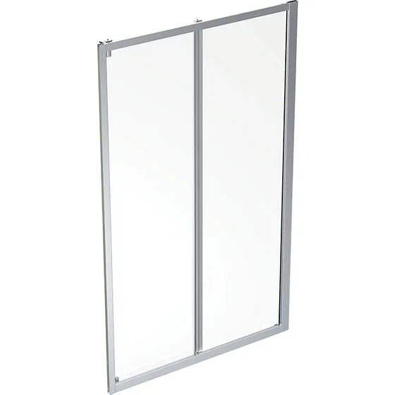 Ifö Showerama skydedør 1350x2000mm, sølv/klar