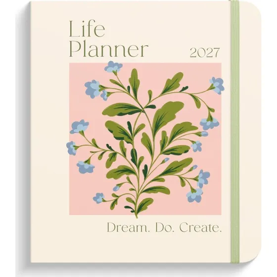 Burde Life Planner Delicate Flowers 2027 - Engelsk