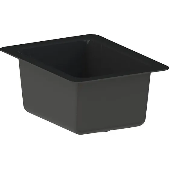 BROEN-LAB Laboratorievask, 552x400x237 mm, Sort, Selvdrænende