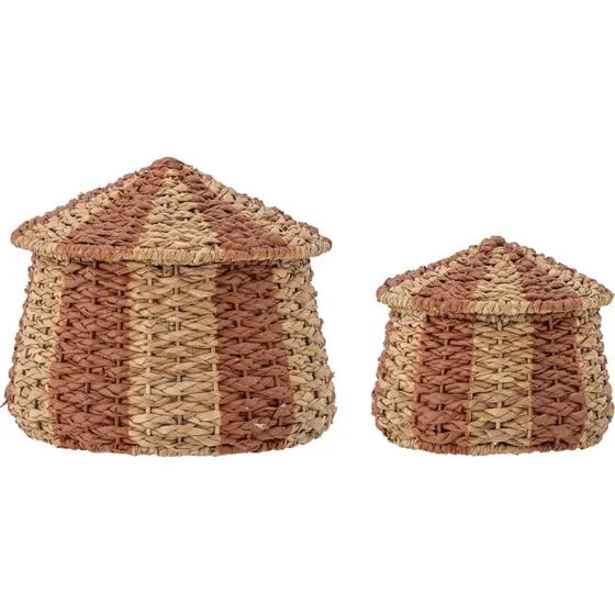 Bloomingville MINI Ruddi Opbevaringskurve 2-pak, Rød