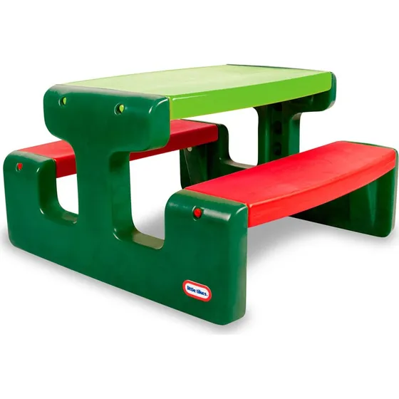 Little Tikes Picnicbord – Grøn/Rød 74×83×47 cm