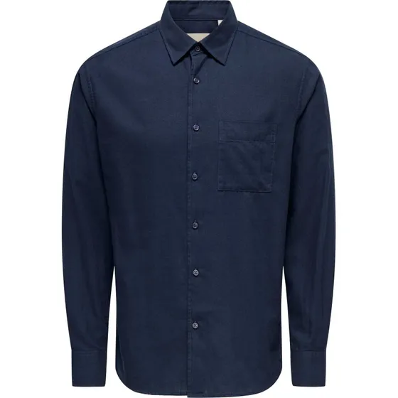 Only & Sons Blå Skjorte - Onsmars Regular Fit