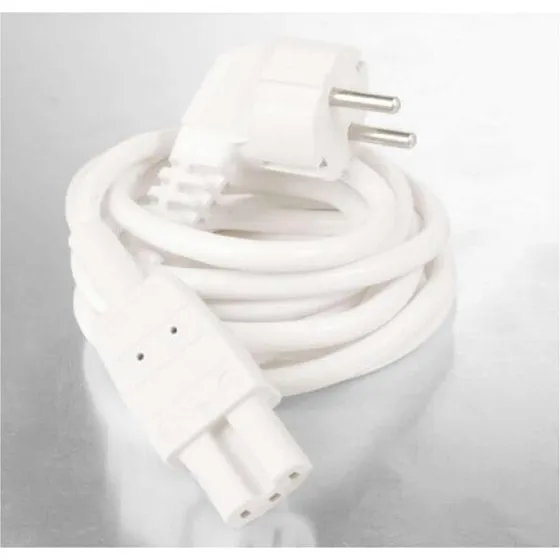 Nq Power C15 strømkabel, 1,8 m, hvid