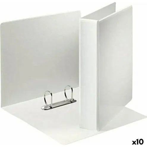 Esselte A4 ringbind 10-pak – hvid, 380 ark, polypropylen