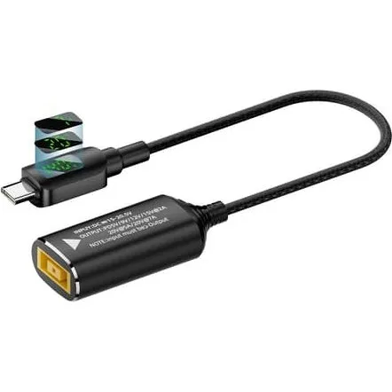 Lenovo 140W DC til USB-C Adapter med Digital Skærm
