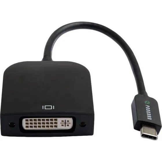 Prokord Premium USB-C til DVI-I Videoadapter - Sort