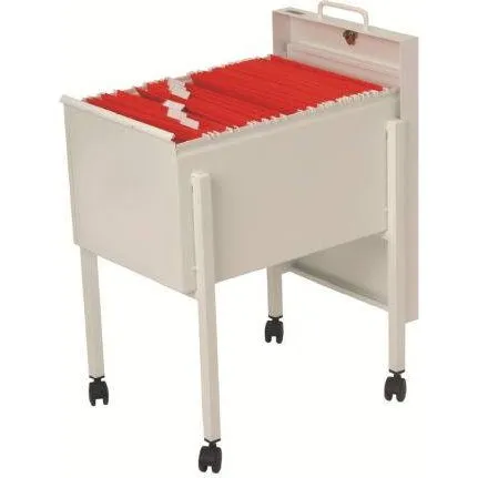 Esselte Hængemappevogn A4 med aflåseligt låg, hvid (100 mapper)