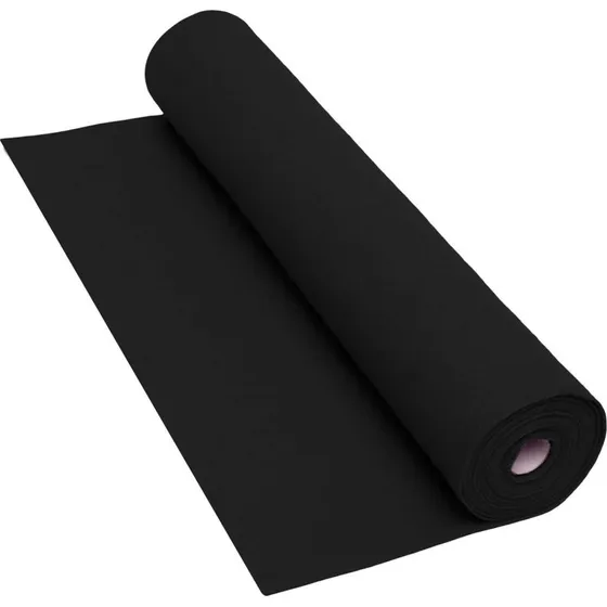 Colorations Hobbyfilt Rulle, 160gsm, 5m x 45cm - Sort