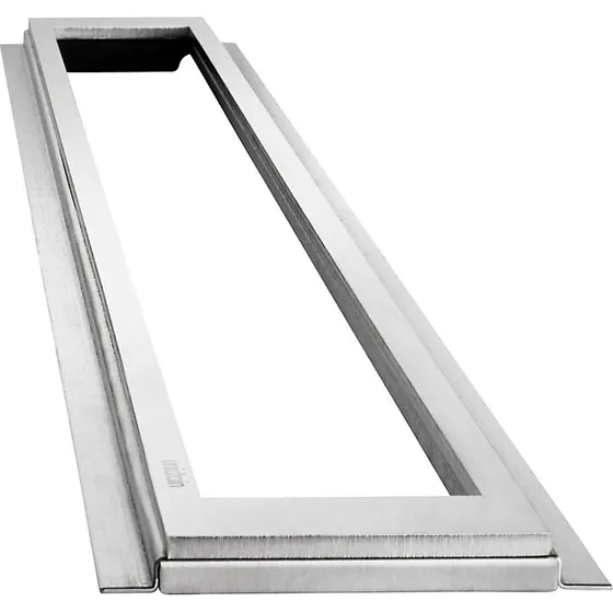 Unidrain HighLine ramme til fritliggende, 300x12 mm, børstet stål