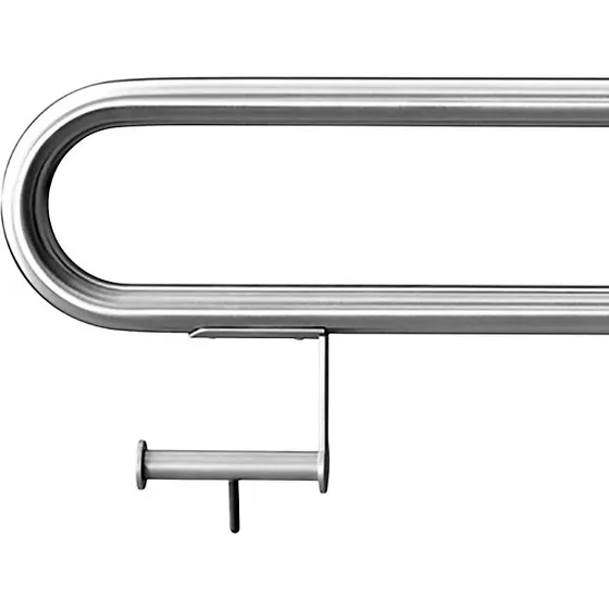 d line toiletpapirholder til foldbar støtte i rustfrit stål