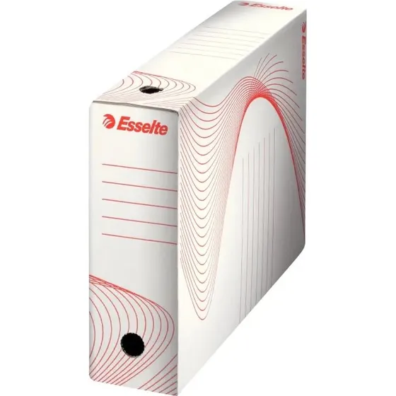 Esselte Arkivæske 80 mm hvid, pakke à 10