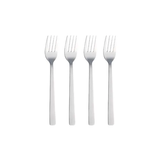 Aida Raw gaffel 4-pak - Blank stål