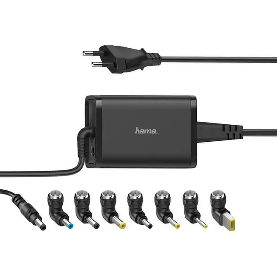 HAMA universel notebook-oplader 45W med 8 adaptere