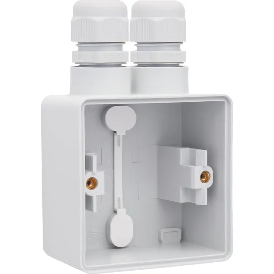 Niko Underlag 1-modul 2x M20 IP55 Grå