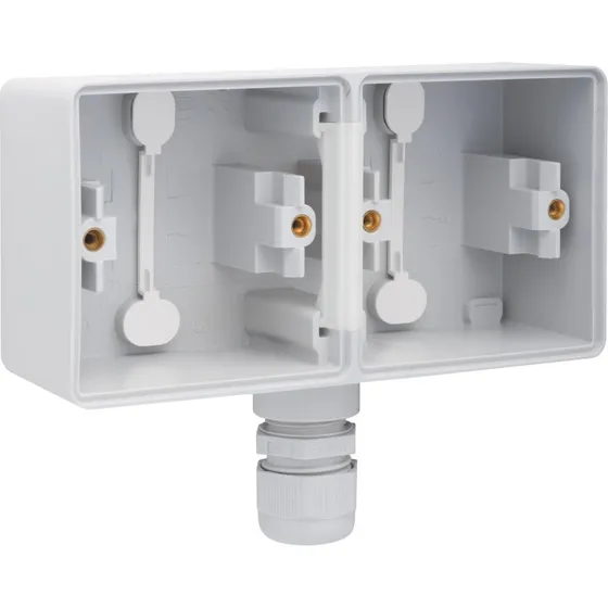 Niko Underlag 2-modul, 1x M20, IP55, Grå
