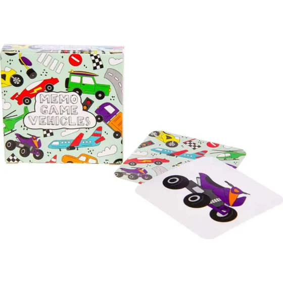Duckiez Mini Memo Game Køretøjer - 28 kort