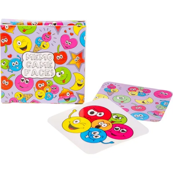 Duckiez Mini Vendespil Smiley Face - 28 kort