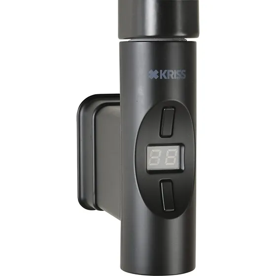 Kriss Nuvo elvarmeelement rund profil, 600W, sort