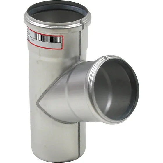 Blücher EuroPipe Grenrør 68° 110 mm - Rustfrit stål
