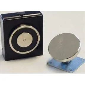 Dørholdemagnet 140kg vægmontering, sort, uden afbryder