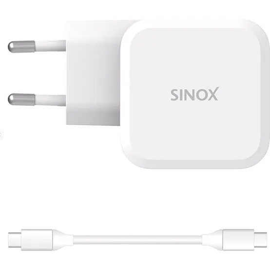 Sinox USB-C 65 Watt MacBook strømforsyning med 2 m kabel