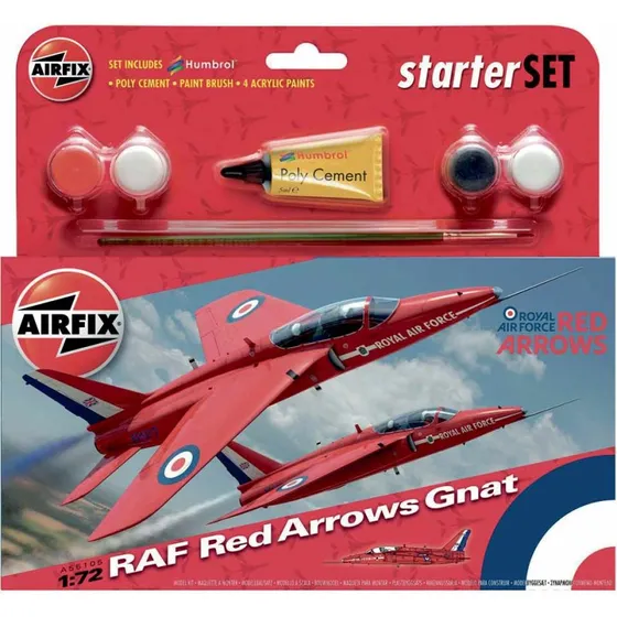 Airfix RAF Red Arrows Gnat 1:72 komplet byggesæt