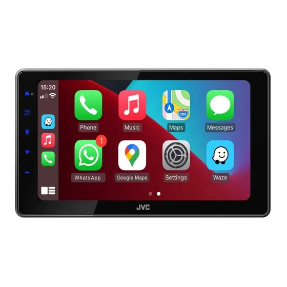 JVC KW-M795DBW Sort 2 DIN Wi-Fi Bluetooth Multimediareceiver
