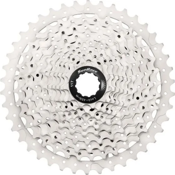 Sunrace CSMS3 Kassette 10-speed 11-46T MTB Metallic Sølv