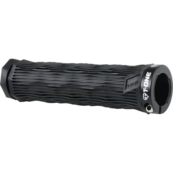 T-One GEO Håndtag 2 stk. sort med lås i en ende - 130 mm