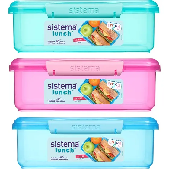 Sistema madkasse 2 L – limegrøn med opdelte rum