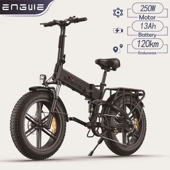 ENGWE Engine X Foldbar Elcykel - 250W med 4,0" Tykke Dæk