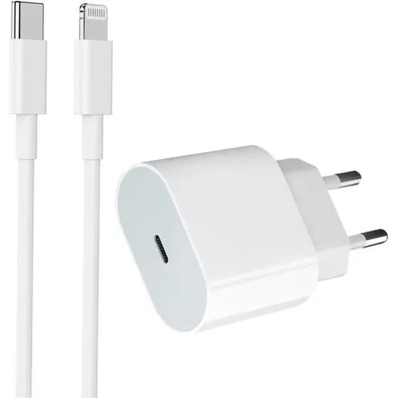 20W USB-C Hurtigoplader med 2M Kabel til iPhone