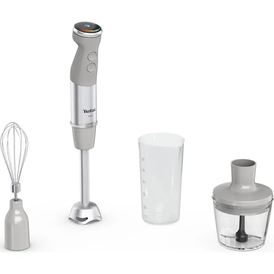 Tefal Quickchef+ HB673B30 Stavblender 1000W - Grå/Rustfrit stål
