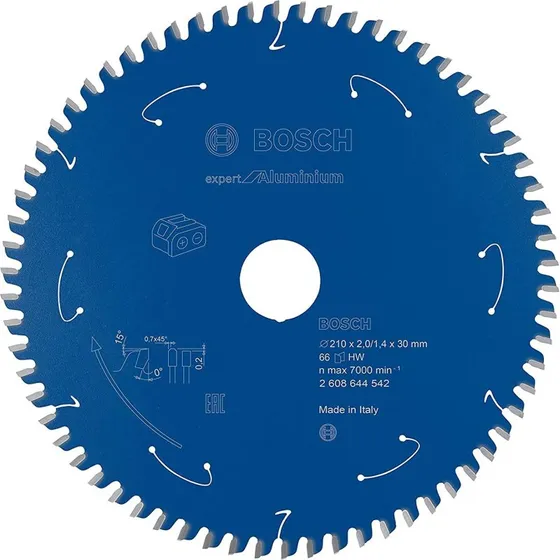 Bosch Expert Aluminium-rundsavklinge 210x30mm 66T