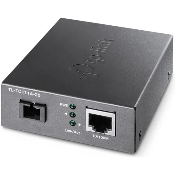 TP-Link TL-FC111A-20 medieomformer 100 Mbit/s enkeltilstand, sort
