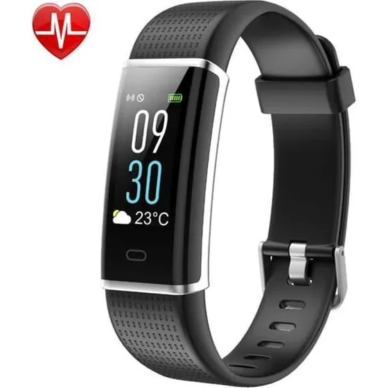 Fitness Tracker med pulsmåler - Genopladelig USB - Unisex