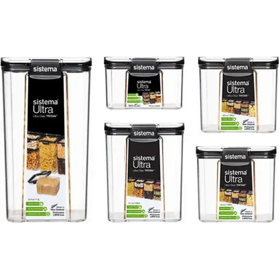 Sistema Ultra opbevaringsbokse 5-pak