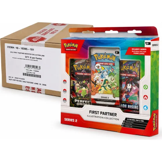 Pokémon First Partner Illustration Collection Series 2 - 6 stk. kasse