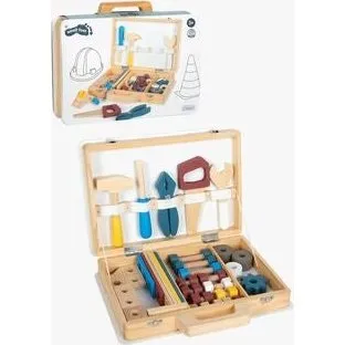 small foot Værktøjskasse 12556 – træ værktøjssæt til børn