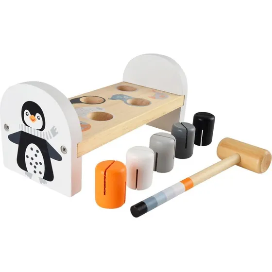 Magni Hammerbræt i træ med 5 pinde – farverig