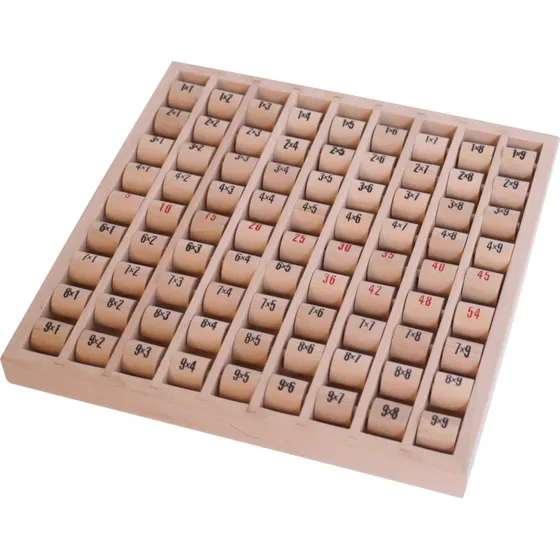 Small Foot Multiplikationstavle til børn 6+ (farverig, træ)